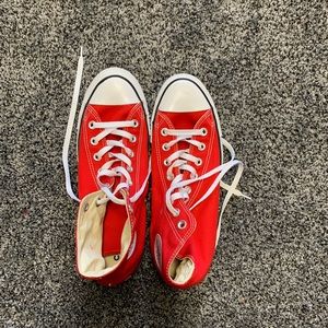 Red High Top Converse